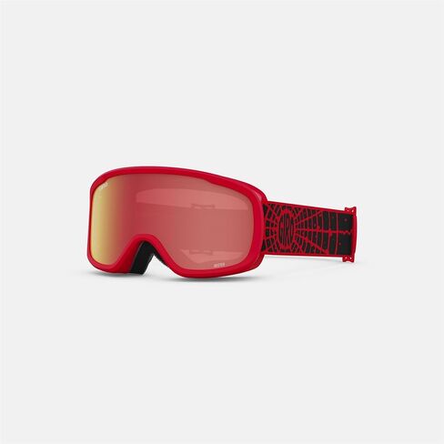 Giro Buster Kids Ski Goggles - Snowboard Goggles for Youth, Boys & Girls - Pink Bloom Strap with Amber Rose Lens in Saudi Arabia