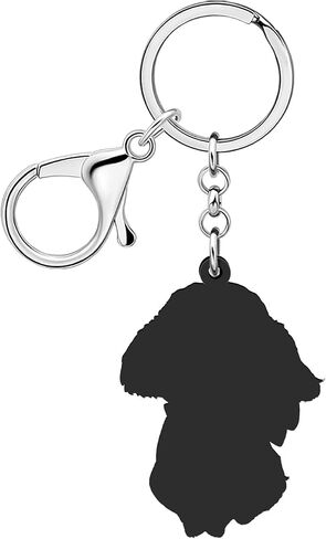 Weveni Acrylic Golden Doodle Keychains for Women Teen Girls Cute Puppy Pet Dog Gifts Poodle Passories محفظة سحر محفظة in Kuwait
