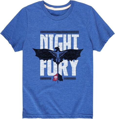 كيفية تدريب التنين الخاص بك - Night Fury Flight - Toddler & Youth Short Sleeve Graphic T -Shirt in Kuwait