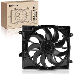 A-Premium Engine Radiator Cooling Fan Assembly with Brushless Motor Compatible with Select Chrysler Models - Pacifica 2021 2022 2023 2024 3.6L, AWD - Replace# 68457956AA in Kuwait