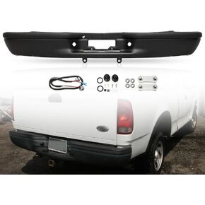 PENSUN Rear Bumper Replacement Fit For Ford F-150 2009-2014 with Parking Sensor Holes – Heavy Duty Steel Chrome Direct Fit Rear Bumper Cover OEM FO1103166 in Saudi Arabia