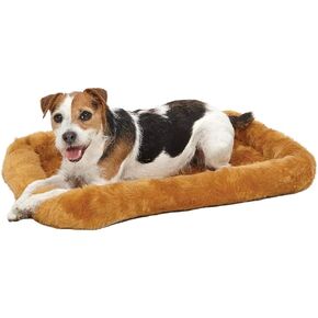 MidWest Homes for Pets Cinnamon 18-Inch Pet Bed w/ Comfortable Bolster | Ideal for Small Breeds & Fits an 18-Inch Crate | Easy Maintenance Machine Wash & Dry in Kuwait