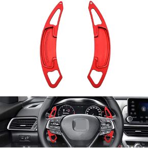 Aluminum Alloy Paddle Shift Steering Wheel Shifter Extension for Honda Accord Odyssey Spirior Civic CR-V UR-V Hybird Inspex Insight Crown Road Acura,(Red) in Kuwait