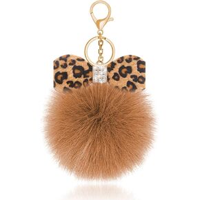 سلسلة مفاتيح الفرو الفهوم الفهد لسحر المحفظة لحقائب اليد الفخمة سلسلة مفاتيح أفخم لمفاتيح السيارات in Kuwait