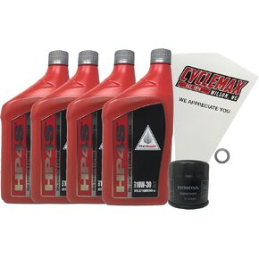 Oil Change Kit compatible with 2001-2014 Honda GL GL1800 Goldwing Gold Wing Synthetic in Kuwait