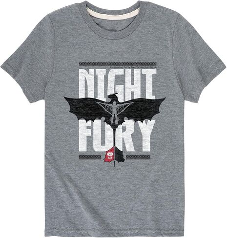 كيفية تدريب التنين الخاص بك - Night Fury Flight - Toddler & Youth Short Sleeve Graphic T -Shirt in Kuwait