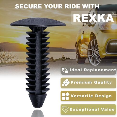 Rexka 10pcs 5/16 Hole Fender Liner Splash Shield Trunk Lid Cover Cover Trim Retainer Clip Fortener for GM 10121502 Buick Cadillac Chevrolet GMC Hummer Oldsmobile Pontiac Saturn in Kuwait