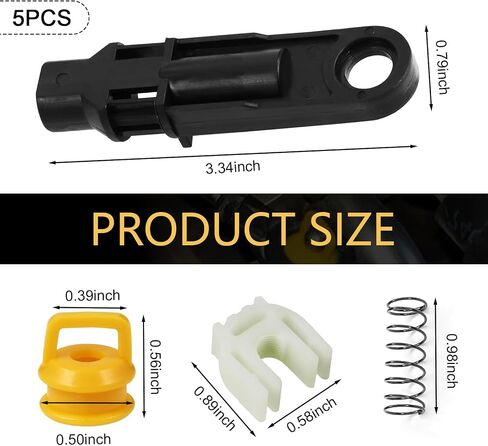 5 PCS Transmission shifter linkage Cable Kit, 14104 15276979 52855956AG Cable Bushing Repair Kit, Compatible with Chrysler, Buick, Chev-rolet, Cadillac, Dodge Durango, Grand Cherokee (Black) in Saudi Arabia
