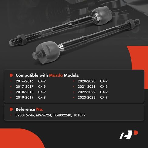 A-Premium 2 X Rod Inner Rod Rod ، متوافق مع Mazda CX-9 Cx9 2016-2023 in Saudi Arabia