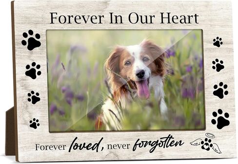 Pet Memorial Frame Wooden Picture Frames Sympathy Pet Loss Gift Picture Frames for Desk Loss of a Dog Sympathy Gift Dog Passing Away Gifts Loss of Pet Dog Memory Gifts Picture Frame 4x6 - Jk0247 in Saudi Arabia