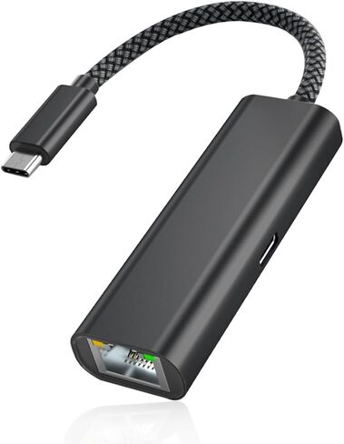 RUXELY USB 3.0 Gigabit Ethernet Adapter with USB-C Converter,1000Mbps RJ45 Connector,Wired LAN Network Adapter for Nintendo Switch,MacBook Air/Pro,Windows,MacOS,iPadOS,Tablets,Android,Linux,Laptop,PC in Saudi Arabia