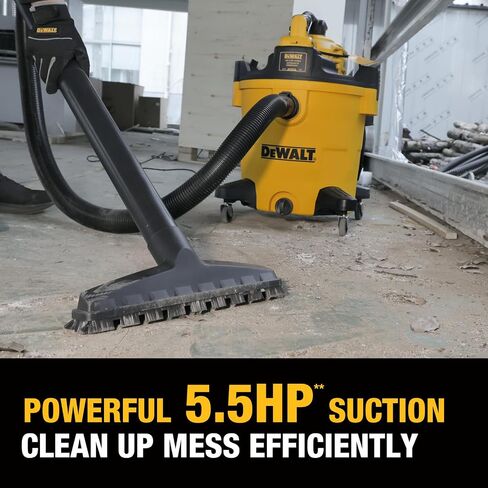 DEWALT Shop Vacuum Wet and Dry Vac with Detachable Leaf Blower, 3 in 1 Heavy Duty Wet Dry Vacuum Cleaner 9 Gal for Home, Garage, Car, Workshop, Jobsite, Lawn Care, Yard, Patio, 5 Peak HP, DXV209P in Saudi Arabia