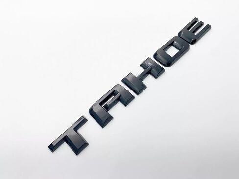 3pcs Tahoe Emblem 3D Letters Padge Padge Pargelate Placing for 2019-2023 Tahoe Genuine 84910058 (Overlay Emblem Gloss Black Plus LT) in Kuwait
