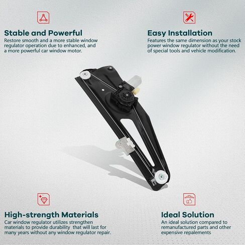 Findauto Power Window منظم الخلفية اليمنى من جانب الراكب لصالح 2003-2009 لـ Land Rover for Range Rover 135-58559R CVH500100 RO1551101 منظم النوافذ وتجميع المحرك مع المحرك in Saudi Arabia