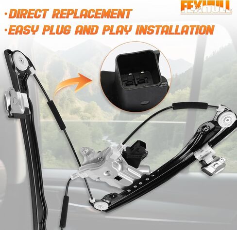 748-974 منظم نافذة الطاقة الجانبي للبرنامج الأمامي مع محرك متوافق مع Chevy Cruze 2011-2015 ، Chevrolet Cruze Limited 2016- مع تلقائي لأعلى ولأسفل (موصل دبابيس 7)- يحل محل # 94532757 in Kuwait