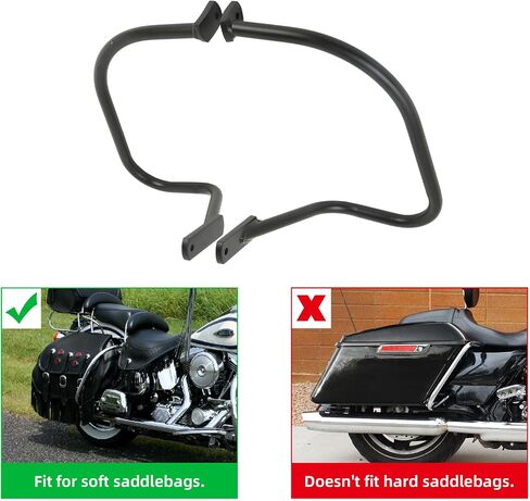 TCMT Saddlebag Guard Rear Rail Crash Bar Fits For Harley Softail Heritage Springer FLSTS 97-99 in Saudi Arabia