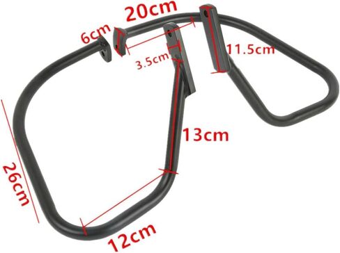 TCMT Saddlebag Guard Rear Rail Crash Bar Fits For Harley Softail Heritage Springer FLSTS 97-99 in Saudi Arabia
