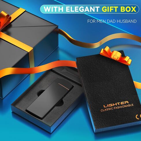 Coquimbo Stocking Stuffers Gifts for Dad Men: Electric Lighter Dad Mens Gifts for Christmas, Rechargeable Windproof Lighter Flameless Dual Arc Plasma Lighters for Household Candle Incense Fireplace in Saudi Arabia