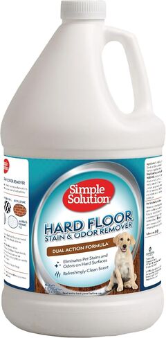 Simple Solution Hard Floor Extreme Pet Stain and Odor Eliminator Spray, Dog and Cat Enzyme Cleaner, Pro-Bacteria Cleaning Power, Strong Urine, Pee and Poop Smell Remover for Hardwood Floors, 32 oz in Kuwait