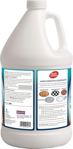 Simple Solution Hard Floor Extreme Pet Stain and Odor Eliminator Spray, Dog and Cat Enzyme Cleaner, Pro-Bacteria Cleaning Power, Strong Urine, Pee and Poop Smell Remover for Hardwood Floors, 32 oz in Kuwait