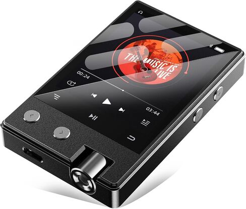 مشغل MP3 مع بلوتوث، مشغل موسيقى صوتي رقمي HiFi DSD/FLAC محمول، يدعم Flac DSD256/128/64، شاشة IPS محمولة 2.4 بوصة، بطاقة Micro SD متضمنة 64 جيجابايت، يدعم ما يصل إلى 256 جيجابايت Z12Pro in Saudi Arabia