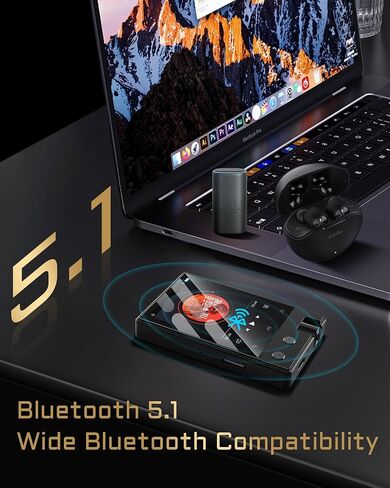 مشغل MP3 مع بلوتوث، مشغل موسيقى صوتي رقمي HiFi DSD/FLAC محمول، يدعم Flac DSD256/128/64، شاشة IPS محمولة 2.4 بوصة، بطاقة Micro SD متضمنة 64 جيجابايت، يدعم ما يصل إلى 256 جيجابايت Z12Pro in Saudi Arabia
