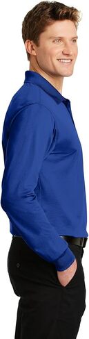 SPORT-TEK Men's Long Sleeve Micropique Sport Wick Polo in Saudi Arabia
