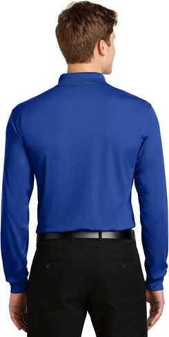 SPORT-TEK Men's Long Sleeve Micropique Sport Wick Polo in Saudi Arabia