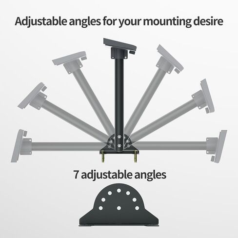 Starlink Gen 3 Mount Starlink Wall Mount Gen 3، طقم تثبيت عمود معدني قابل للتعديل 16 بوصة للطبق القياسي V3 عالي التحمل على الحائط ودعامة Starlink Internet Kit القمر الصناعي in Kuwait