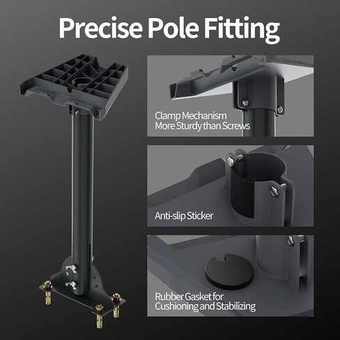 Starlink Gen 3 Mount Starlink Wall Mount Gen 3، طقم تثبيت عمود معدني قابل للتعديل 16 بوصة للطبق القياسي V3 عالي التحمل على الحائط ودعامة Starlink Internet Kit القمر الصناعي in Kuwait