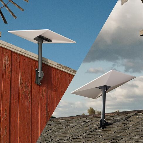 Starlink Gen 3 Mount Starlink Wall Mount Gen 3، طقم تثبيت عمود معدني قابل للتعديل 16 بوصة للطبق القياسي V3 عالي التحمل على الحائط ودعامة Starlink Internet Kit القمر الصناعي in Kuwait