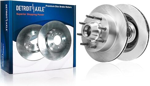 Detroit Axle-دوارات الفرامل الأمامية لفورد E-150 E-250 E-350 Club Wagon Econoline Super Duty Discist Brake Brake Brakes in Saudi Arabia