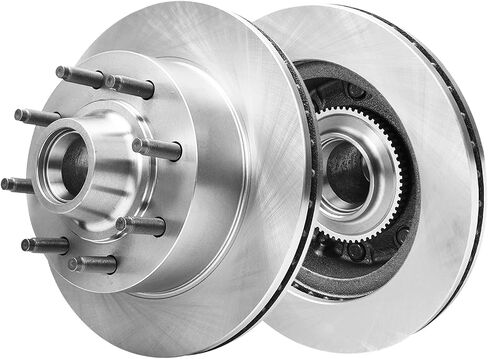 Detroit Axle - Front Brake Rotors for Ford E-150 E-250 E-350 Club Wagon Econoline Super Duty Disc Brake Rotors Replacement Brakes in Saudi Arabia