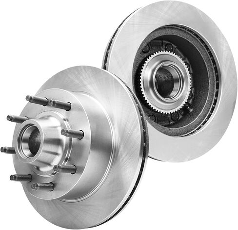 Detroit Axle - Front Brake Rotors for Ford E-150 E-250 E-350 Club Wagon Econoline Super Duty Disc Brake Rotors Replacement Brakes in Saudi Arabia