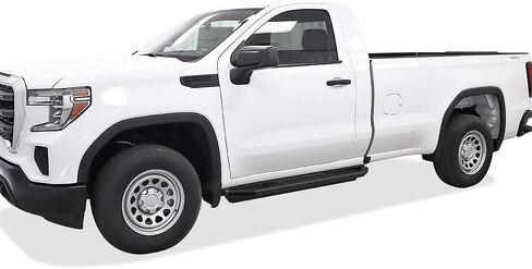 APS 6.5in Side Armor 304 لوحات من الفولاذ المقاوم للصدأ متوافقة مع Chevy Silverado GMC Sierra 1500 2019-2025 CAB و Silverado 1500 Ltd Sierra 1500 LD 2022 & 2500 3500 2020-2025 (استبعاد 19 1500 LD) in Saudi Arabia