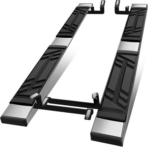 Auto Dynasty Running Boards Compatible with 2006 2007 2008 2009 2010 2011 2012 RAV4, Aluminum Side Step Rail Nerf Bars, 5.5 Inches Step Bars, Black in Saudi Arabia
