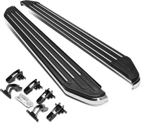 Auto Dynasty Running Boards for 2011-2023 Jeep Grand Cherokee Dodge Durango, 6.5" Pair of Stainless Steel Side Steps Nerf Bars, Exc SRT/Trail Hawk Model, 6.5" x 69" Step Bars, Polished in Saudi Arabia