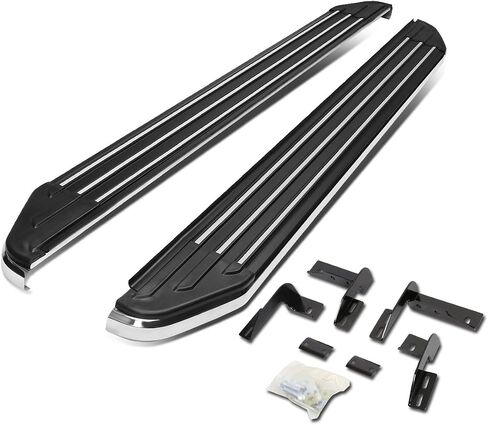 ألواح تشغيل سلالة السيارات متوافقة مع 2006 2007 2008 2009 2010 2011 2012 RAV4 ، Side Step Step Rail Nerf Bars ، 5.5 بوصات الخطوة ، الأسود in Kuwait
