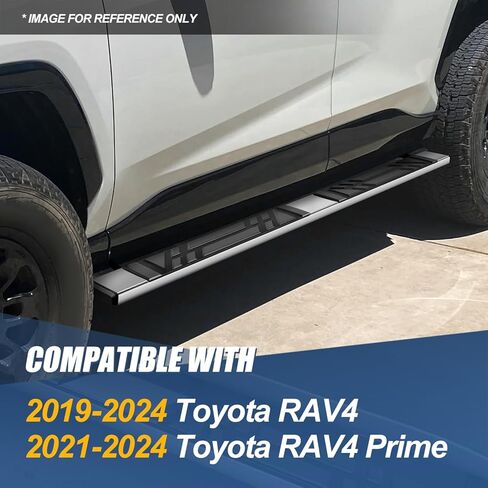 Auto Dynasty Running Boards Compatible with 2006 2007 2008 2009 2010 2011 2012 RAV4, Aluminum Side Step Rail Nerf Bars, 5.5 Inches Step Bars, Black in Saudi Arabia