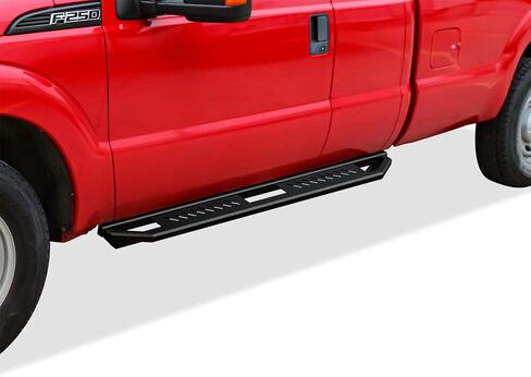 APS 6.5in Side Armor 304 لوحات تشغيل من الفولاذ المقاوم للصدأ متوافقة مع Ford F250 F350 Super Duty 1999-2016 CAB Extended Cab (NERF BARS SINGE STEPS SIDE in Saudi Arabia