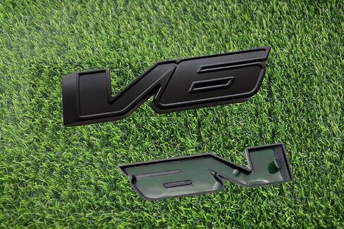 Everlay Emblem 3D Letter Side Door الخلفية الخلفية شارة الخلفية Nameplate متوافقة مع 2023-2024 مجموعة كولورادو V6 من 4pcs (أسود غير لامع) in Kuwait
