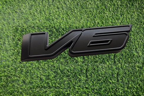 Everlay Emblem 3D Letter Side Door الخلفية الخلفية شارة الخلفية Nameplate متوافقة مع 2023-2024 مجموعة كولورادو V6 من 4pcs (أسود غير لامع) in Kuwait
