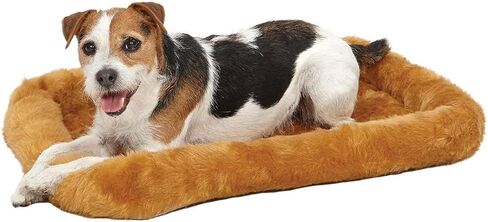 MidWest Homes for Pets Cinnamon 18-Inch Pet Bed w/ Comfortable Bolster | Ideal for Small Breeds & Fits an 18-Inch Crate | Easy Maintenance Machine Wash & Dry in Kuwait