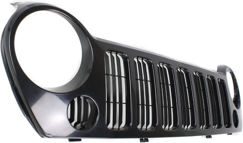 مجموعة مصبغة Garage-Pro متوافقة مع Jeep Liberty 2005-2007 لنماذج بدون فتحات ضبابية ضبابية مطلية قشرة سوداء مع إدراج رمادي مطلي CH1200290 in Saudi Arabia