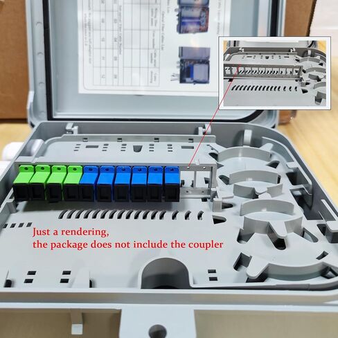 8 الأساسية الألياف البصرية صندوق طرفي توزيع الألياف البصرية الضميمة FTTH الألياف البصرية الملحقات 8.08x5.31x1.57 بوصة in Saudi Arabia