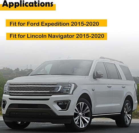 2PCS FL1Z-19893-AH FL1Z19893AH السقف الخلفي AC AIR VENT GRILLE متوافق مع Ford Expedition Lincoln Navigator 2015-2020 (Black) in Saudi Arabia