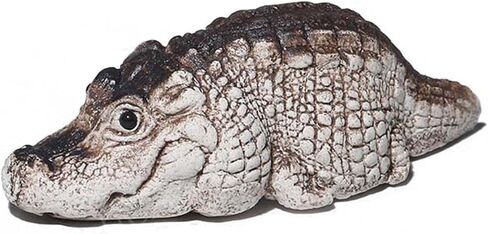 تمثال Zvzkc Tea Pet Aligator تمويلًا ، تمثالًا لطيفًا تمثالًا تمثالًا تمثالًا صغيرًا ، حيوانًا أليفة مينيًا مينيًا ، تمساح التمساح ، تمثال صغير ، تمثال تمساح يدويًا لزينة الحديقة المنزلية (أ) in Kuwait
