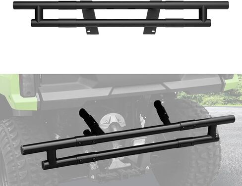 المصد الخلفي لـ Honda Pioneer 520 2021-2025 الملحقات ، جهاز الحماية من المسحوق الأسود الفولاذ الثقيل. in Saudi Arabia