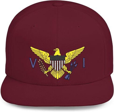Virgin Islands Flag Snapback Hat, USVI Flag Cap, Gift for Virgin Islander, VI Dad Vacation Hat in Saudi Arabia