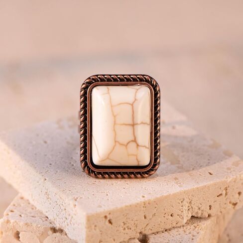 Rustic Couture's Western Jewelry Adjustable Vintage Bohemian Turquoise Knuckle Cuff Ring for Women Cowgirl in Saudi Arabia